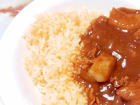 無洗米を炊飯器で！カレーにぴったり人参ライス♪